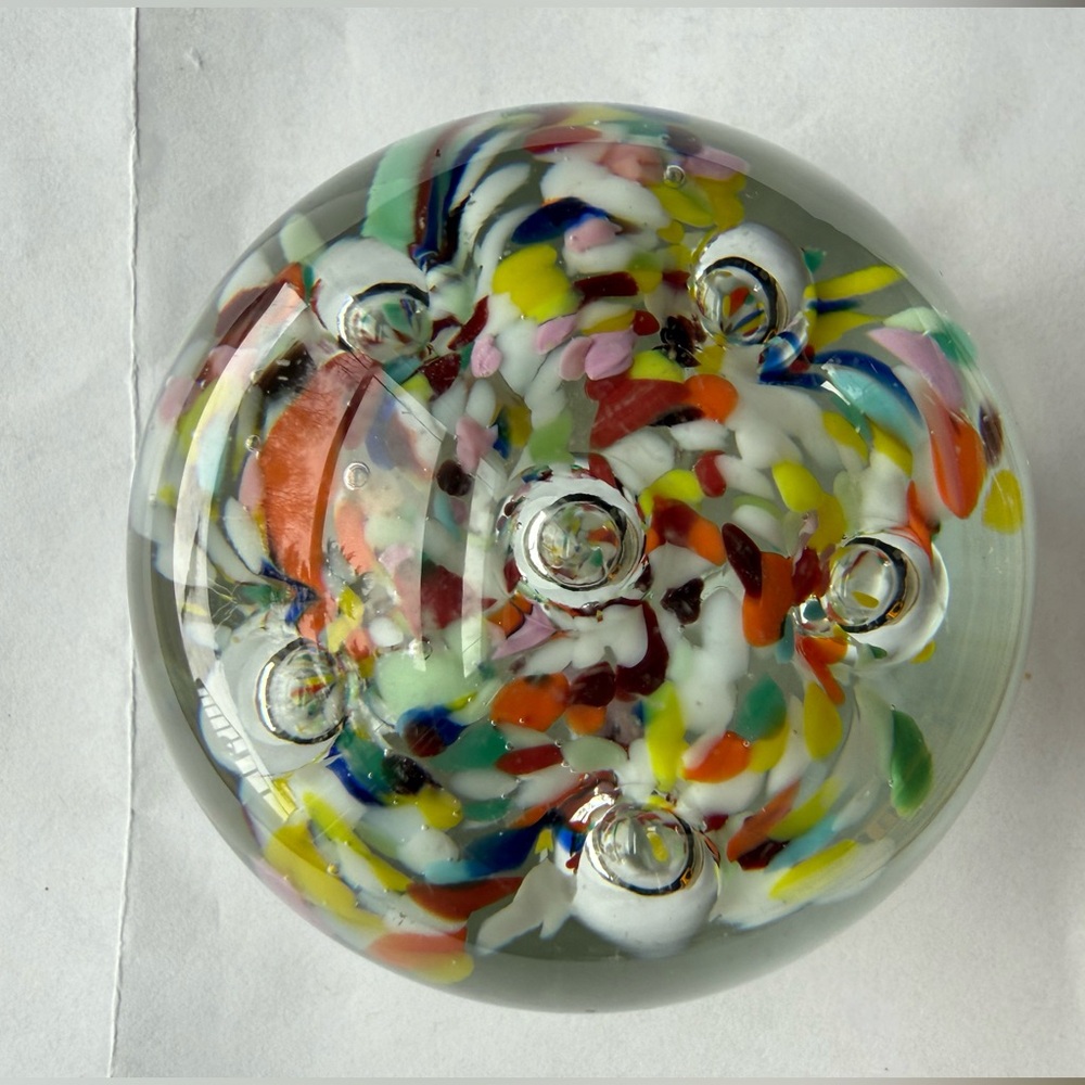 Colorful Glass Paperweight